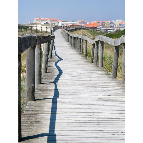 Eggers, Julie 아티스트의 Portugal-Costa Nova-Beach and board walk at Costa Nova beach resort near Aveiro작품입니다.